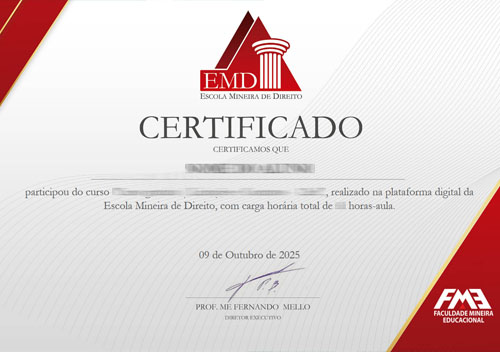 Exemplo de certificado